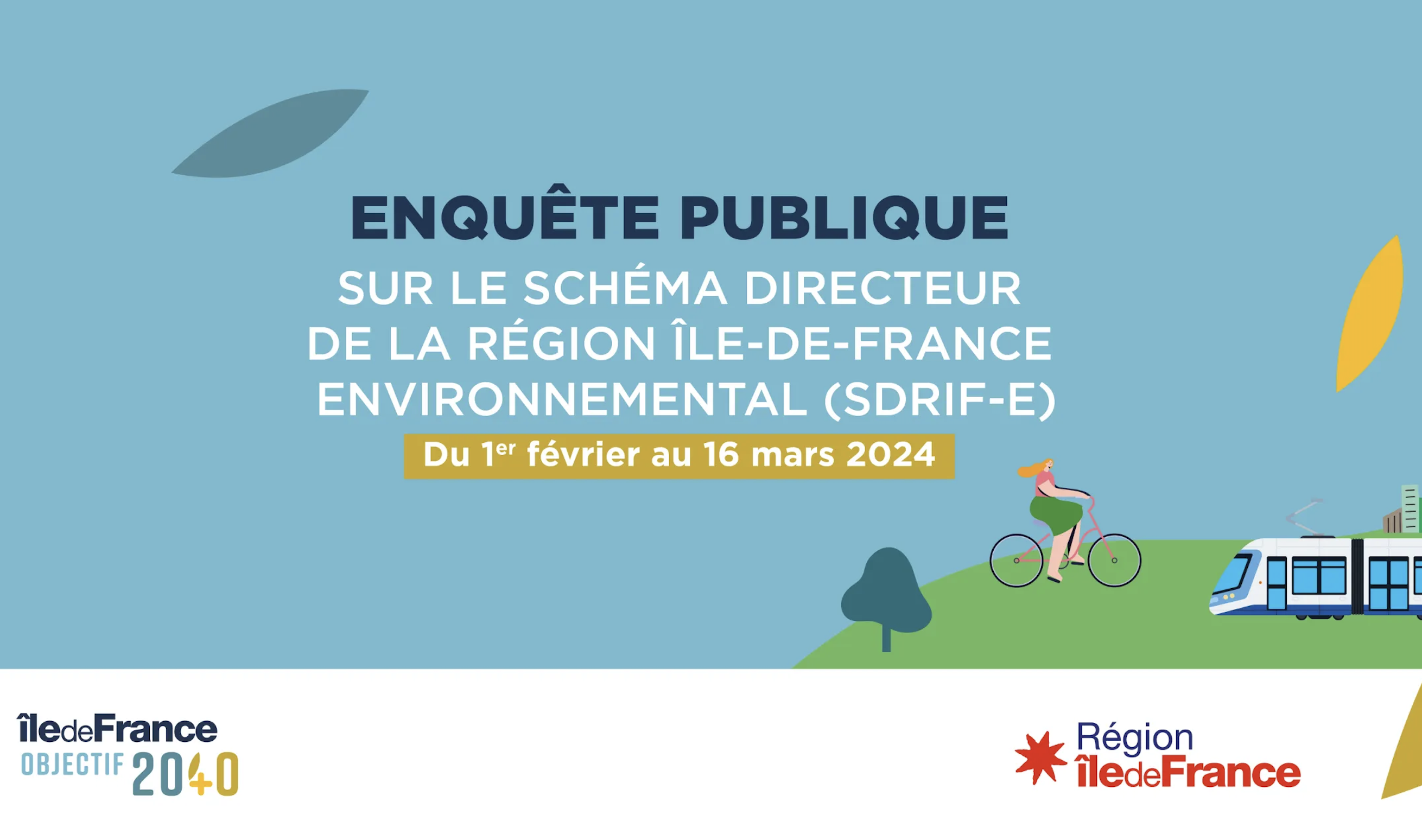 SDRIF Environnemental SDRIF-Environnemental : participez à l’enquête publique jusqu’au 16 mars 2024 !