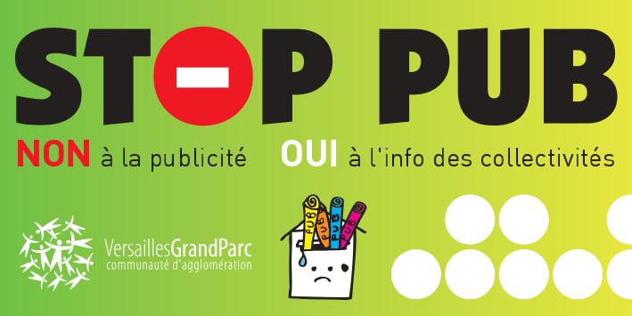 Autocollant Stop Pub - Versailles Grand Parc